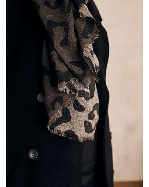 Foulard Ville Lino noir