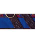 Ceinture large Éloïse en cuir chocolat