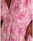 Hellrosa bedrucktes Kleid Melissa