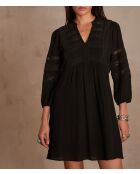 Zwarte Muse-jurk