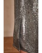 Gonna Ariel in paillettes argentate