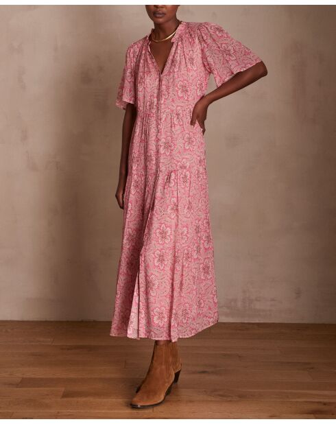 Kleid Myrtie mit Johannisbeer-Print