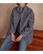 Cappotto Lamia blu medio