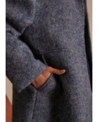 Cappotto Lamia blu medio