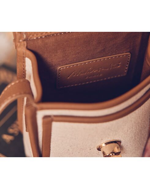 Petit sac Ines bis en cuir écru