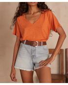 Orangefarbenes T-Shirt aus Detroit