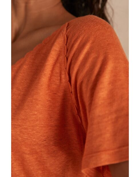 Orangefarbenes T-Shirt aus Detroit