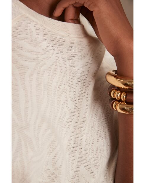 Camiseta Tess color crema