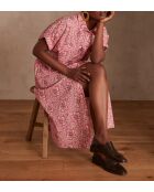 Magalie Kleid mit Johannisbeer-Print