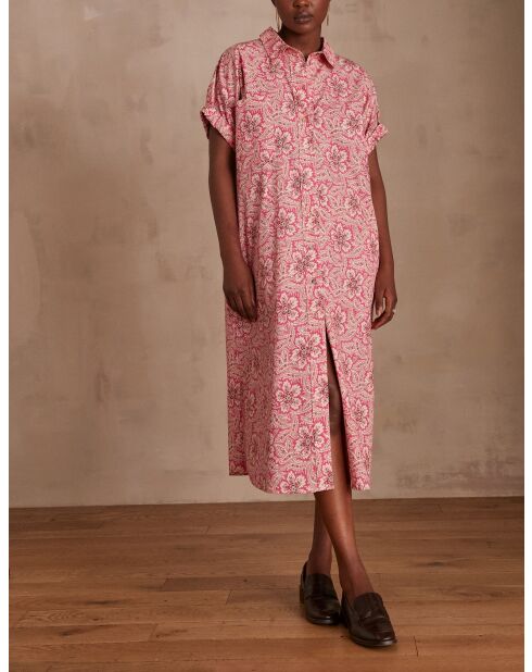 Magalie Kleid mit Johannisbeer-Print