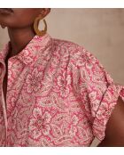 Magalie Kleid mit Johannisbeer-Print