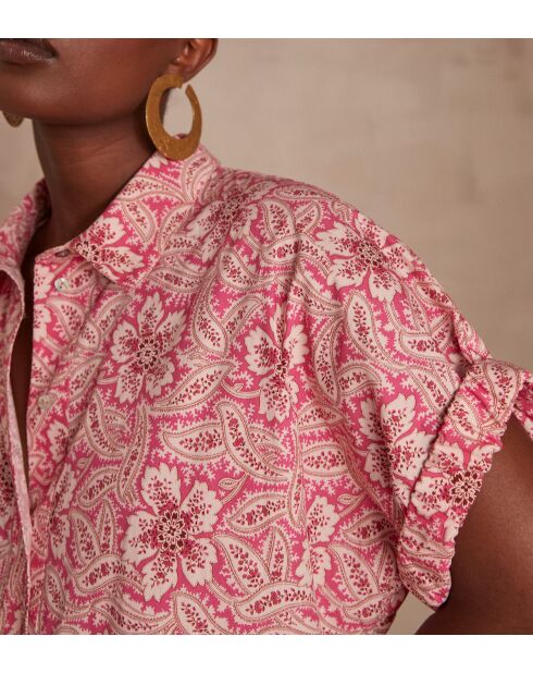 Magalie Kleid mit Johannisbeer-Print