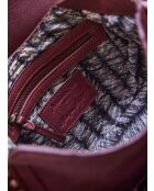 Borsa mini Gaspard in pelle bordeaux
