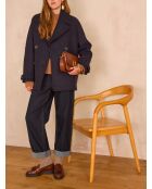 Cappotto da marinaio blu scuro Dean
