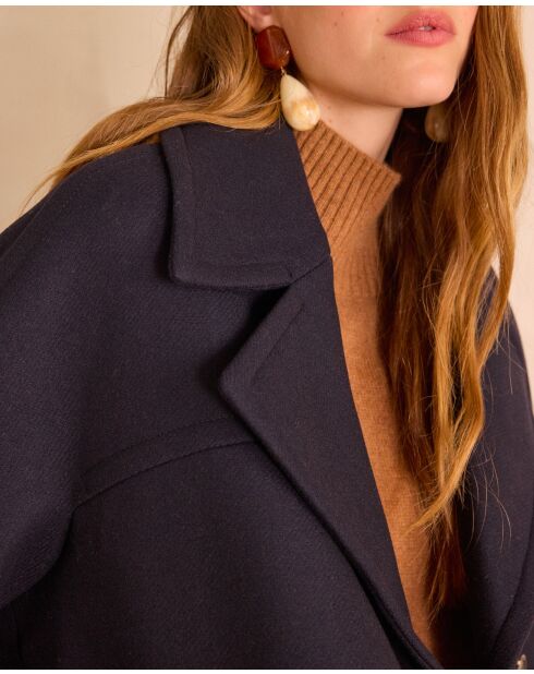Cappotto da marinaio blu scuro Dean