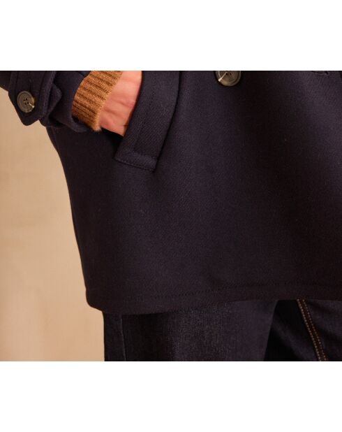 Cappotto da marinaio blu scuro Dean