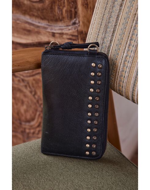 Pochette téléphone Gaspard noire