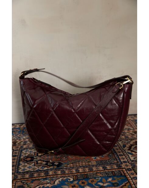Grand sac cabas Gaby bordeaux