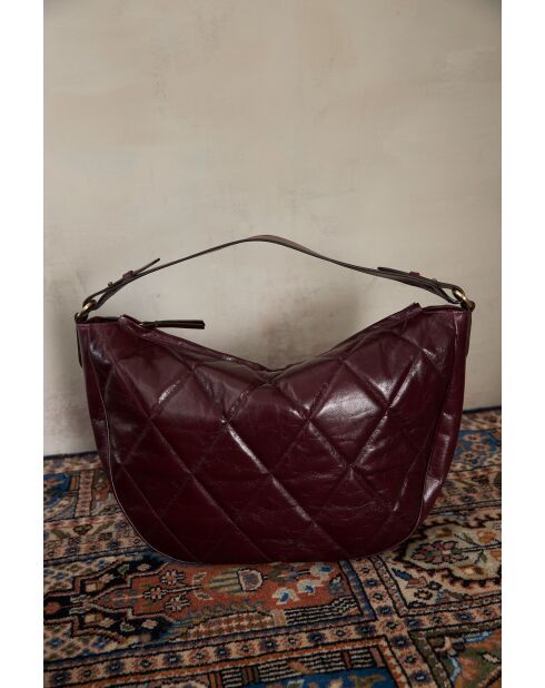 Grand sac cabas Gaby bordeaux