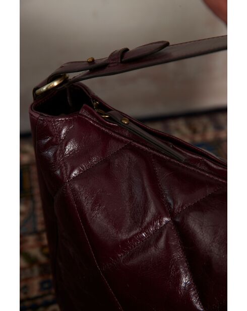 Grand sac cabas Gaby bordeaux