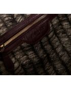 Grand sac cabas Gaby bordeaux