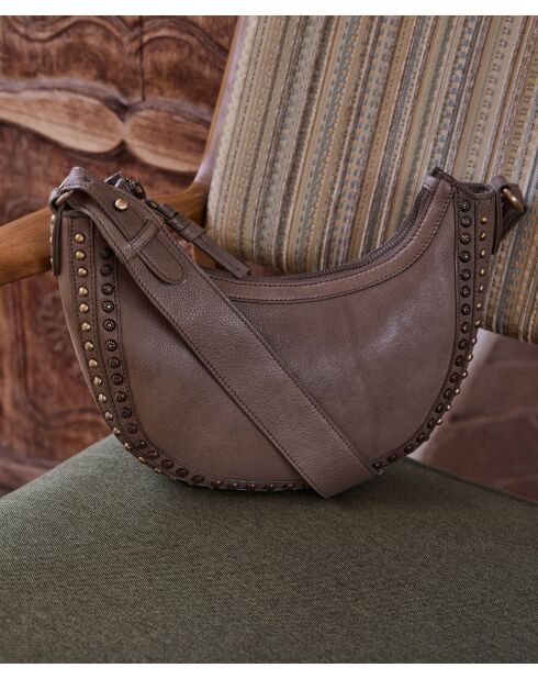 Petit sac Gaspard taupe foncé
