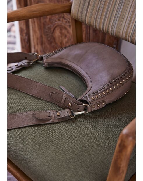 Petit sac Gaspard taupe foncé