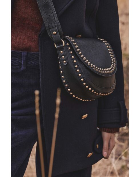 Mini borsa Gaspard in pelle nera