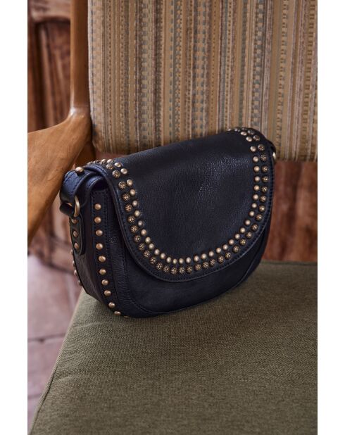 Mini borsa Gaspard in pelle nera
