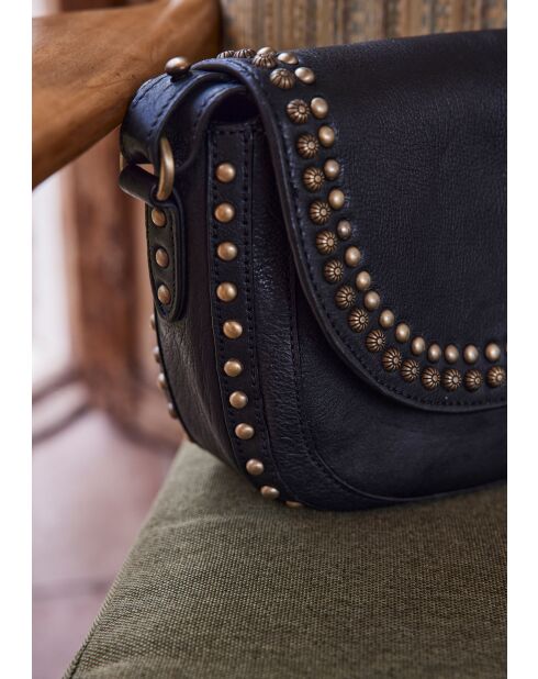 Mini borsa Gaspard in pelle nera
