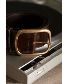Ceinture large Julian chocolat