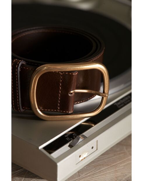 Ceinture large Julian chocolat