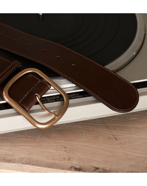 Ceinture large Julian chocolat