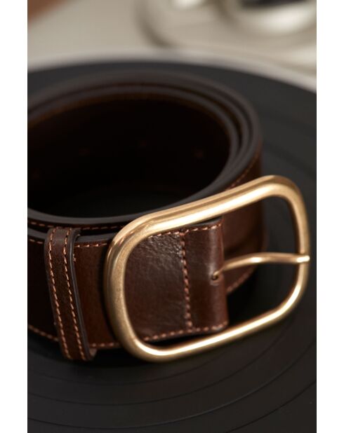 Ceinture large Julian chocolat