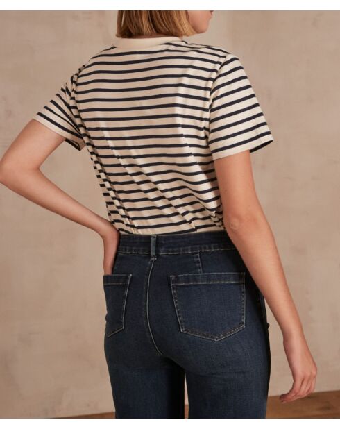 Ecrufarbenes T-Shirt Dalia