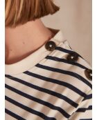 Ecrufarbenes T-Shirt Dalia