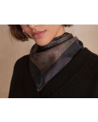Foulard Ville encre marron foncé