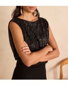 T-shirt nera Felicite