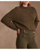 Khakifarbener Strickpullover Clark