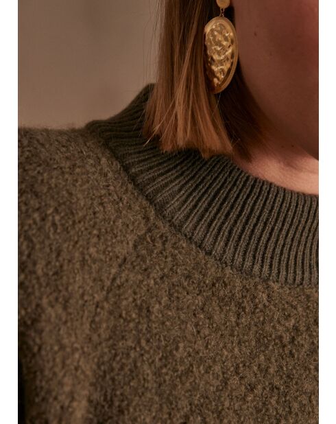Khakifarbener Strickpullover Clark
