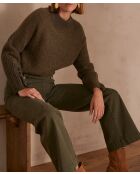 Khakifarbener Strickpullover Clark