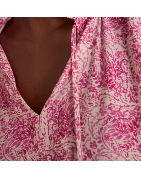 Blusa rosa pallido con stampa Becky