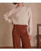Natürlicher Strickpullover Ceane