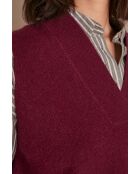 Burgunderfarbener Strickpullover Aristide