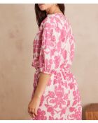 Blouse Sun imprimée fleur rose pâle