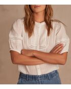 Chantal cremefarbene Bluse