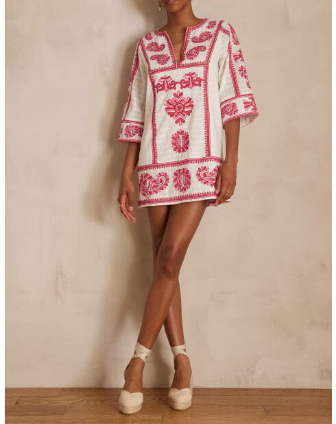 Primerose besticktes Marguerite-Kleid