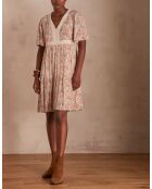 Mila gefrostetes rosafarbenes bedrucktes Kleid