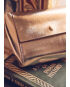 Petit sac Ghost en cuir doré