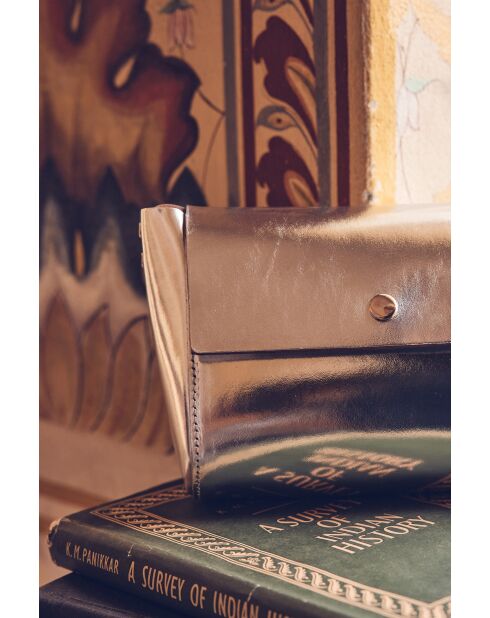 Petit sac Ghost en cuir doré
